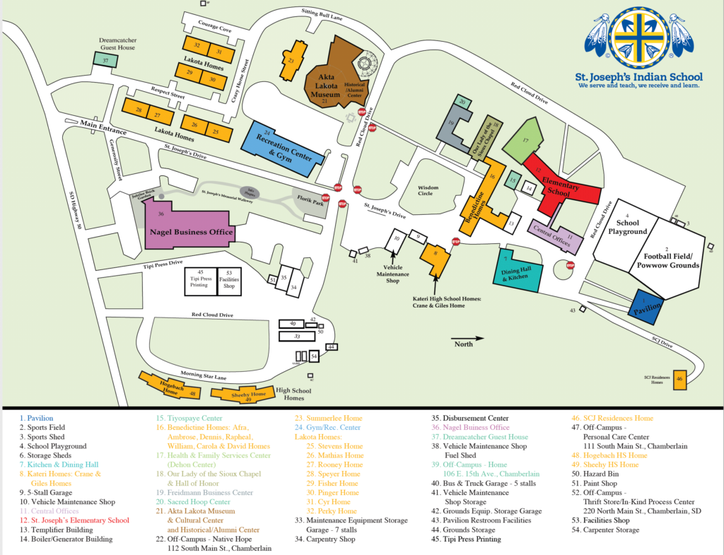 Akta Lakota campus map